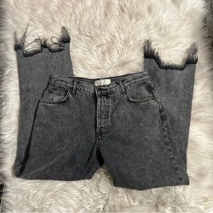 Free People Maggie Straight Distressed Jeans.